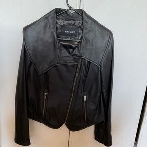 Nine West Black Leather Jacket